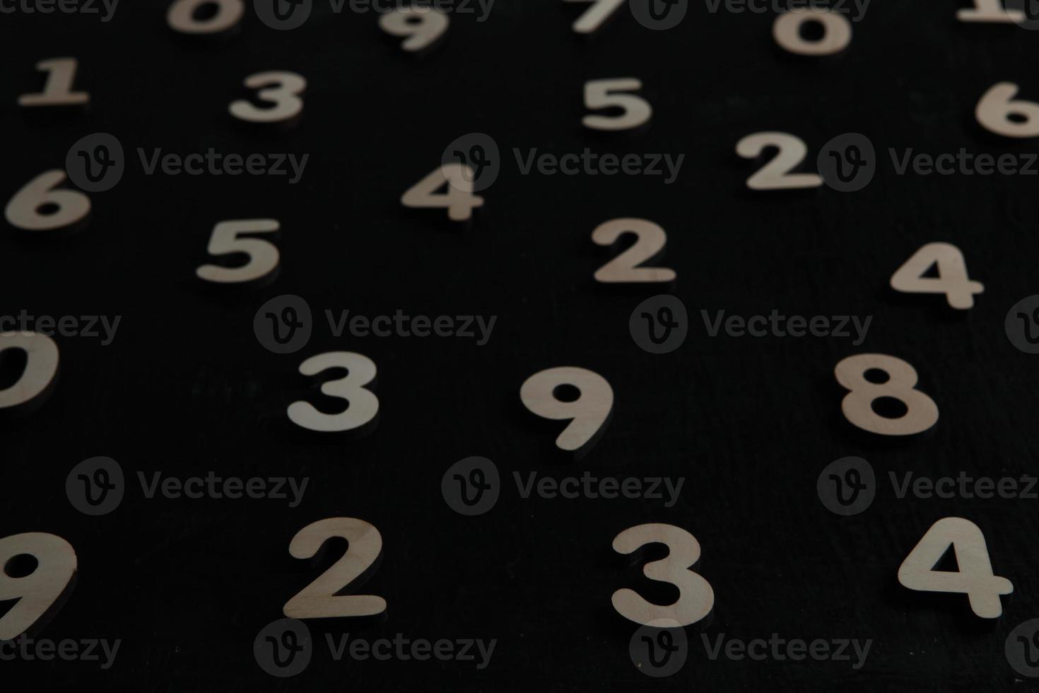 Background of numbers. from zero to nine. Numbers texture. Finance data concept. Mathematic. Seamless pattern with numbers. financial crisis concept. Business success. photo