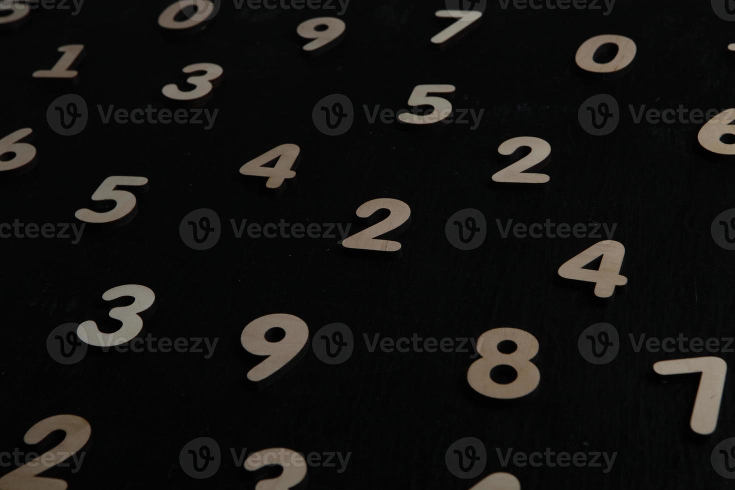 Background of numbers. from zero to nine. Numbers texture. Finance data concept. Mathematic. Seamless pattern with numbers. financial crisis concept. Business success. photo