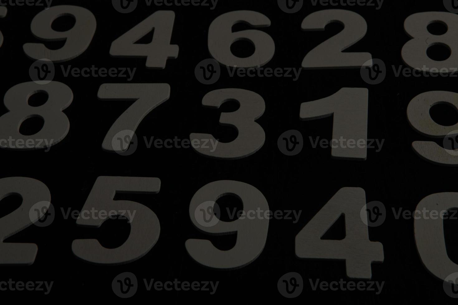 Background of numbers. from zero to nine. Numbers texture. Finance data concept. Mathematic. Seamless pattern with numbers. financial crisis concept. Business success. photo