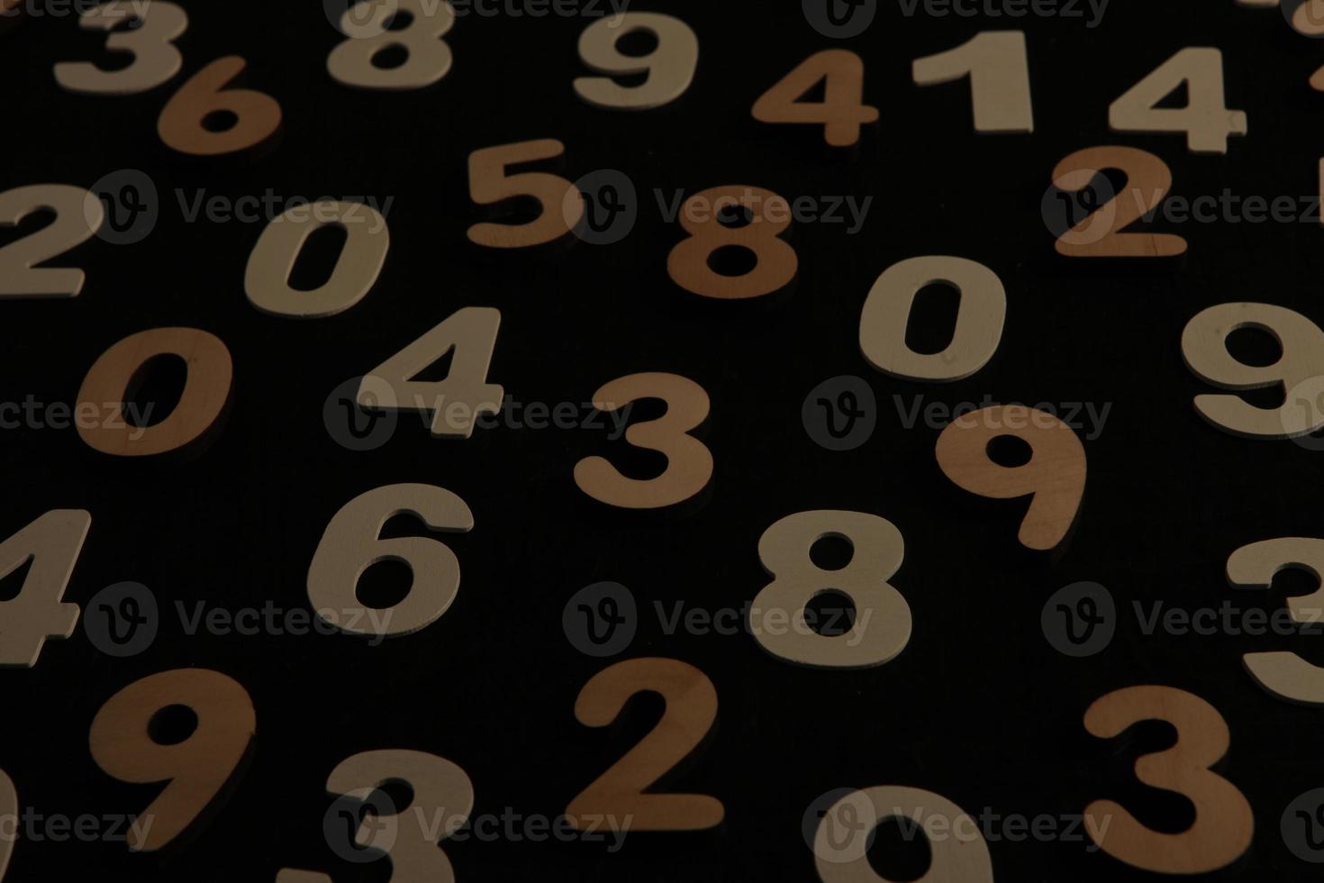 Background of numbers. from zero to nine. Numbers texture. Finance data concept. Mathematic. Seamless pattern with numbers. financial crisis concept. Business success. photo