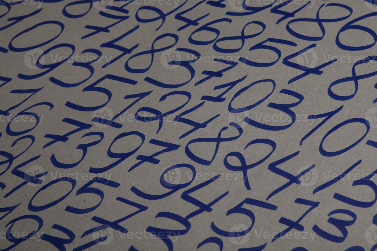 Background of numbers. from zero to nine. Numbers texture. Finance data concept. Mathematic. Seamless pattern with numbers. financial crisis concept. Business success. photo