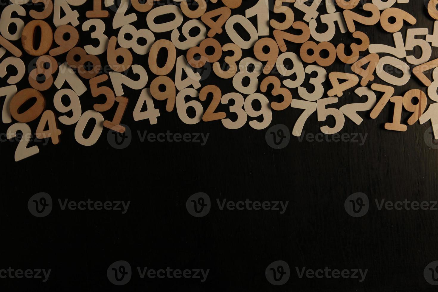 Background of numbers. from zero to nine. Numbers texture. Finance data concept. Mathematic. Seamless pattern with numbers. financial crisis concept. Business success. photo