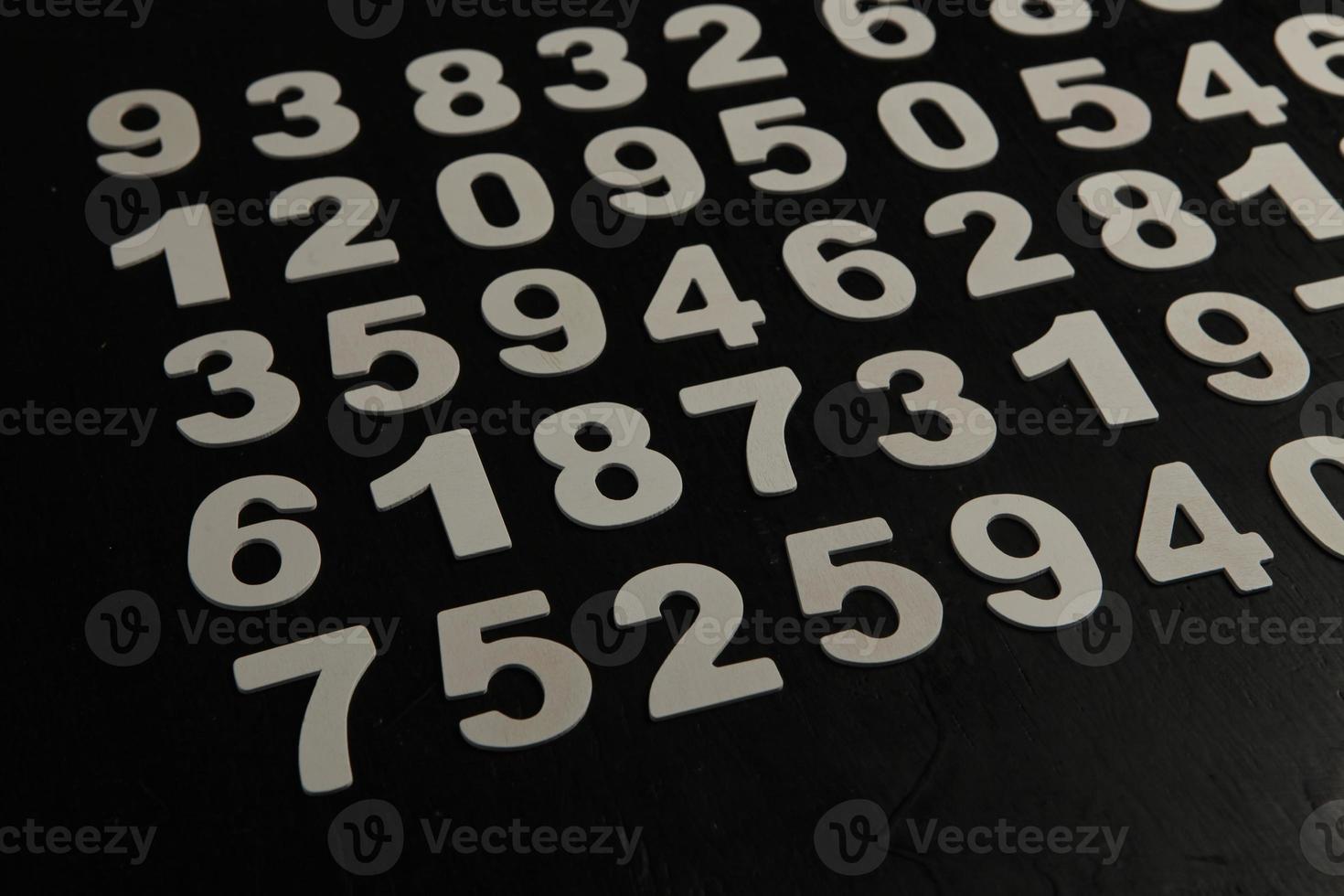 Background of numbers. from zero to nine. Numbers texture. Finance data concept. Mathematic. Seamless pattern with numbers. financial crisis concept. Business success. photo