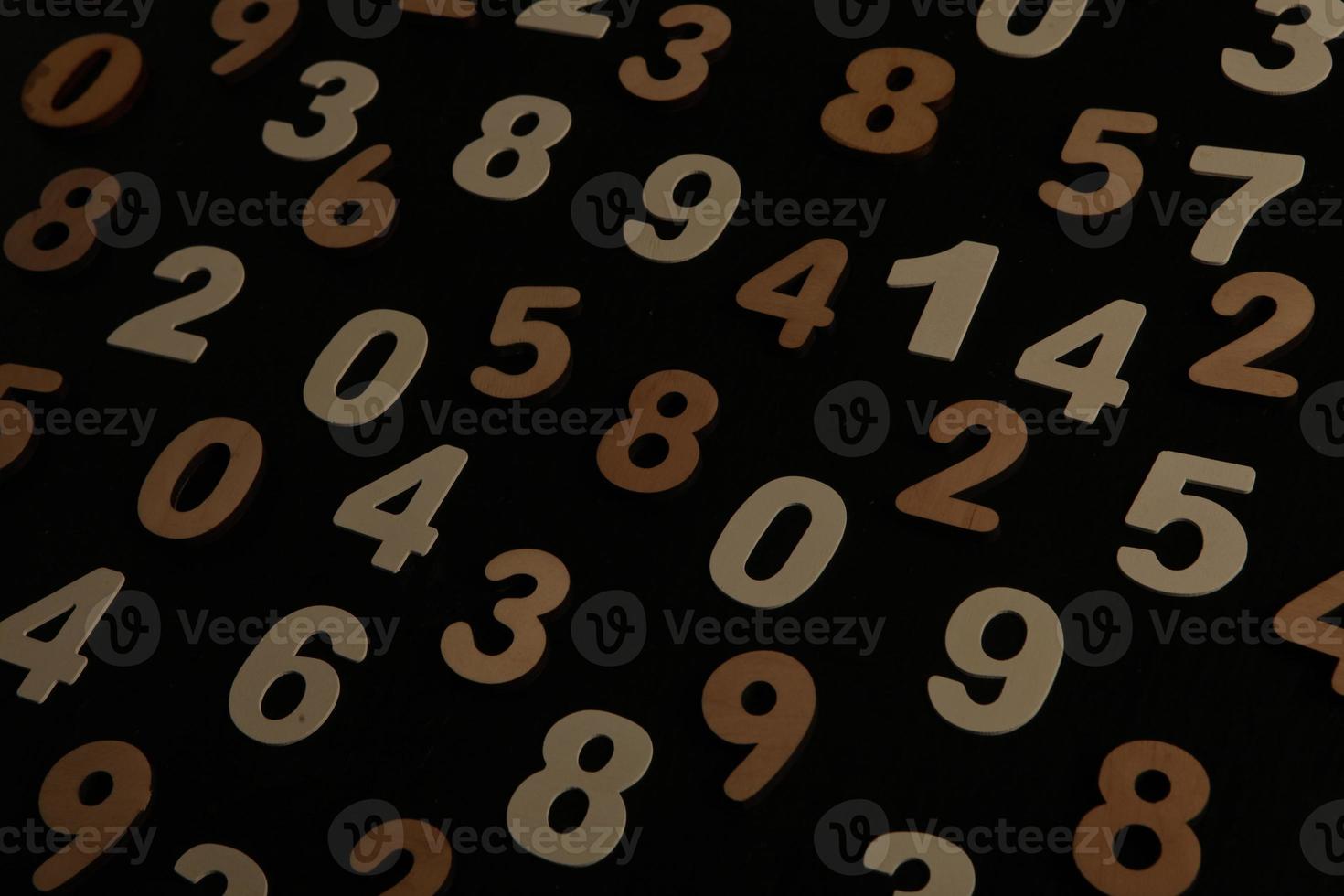 Background of numbers. from zero to nine. Numbers texture. Finance data concept. Mathematic. Seamless pattern with numbers. financial crisis concept. Business success. photo