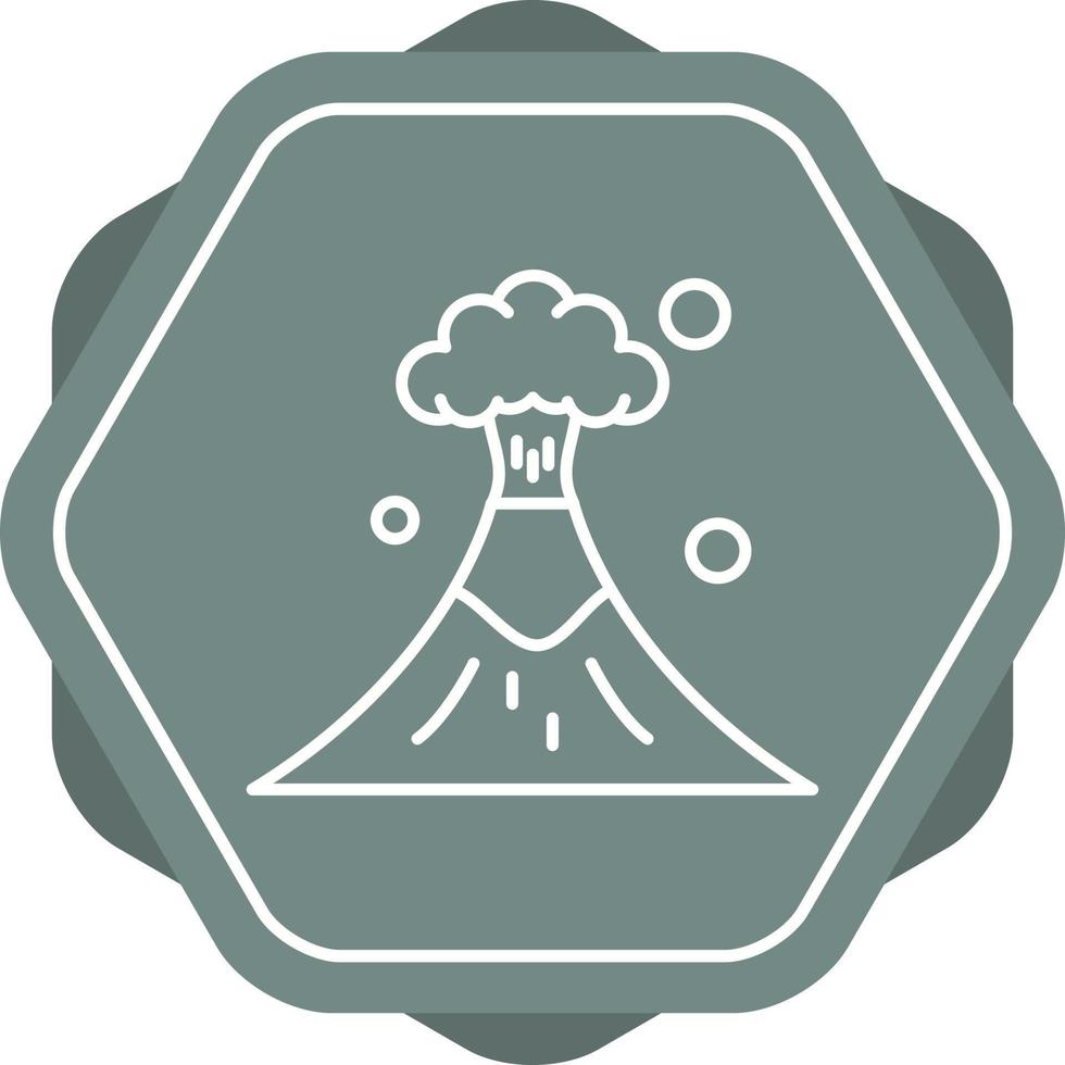 icono de vector de volcán