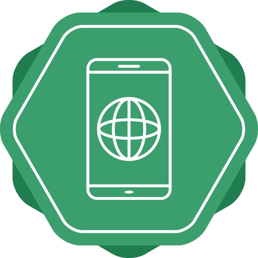Unique News On Mobile Vector Line Icon
