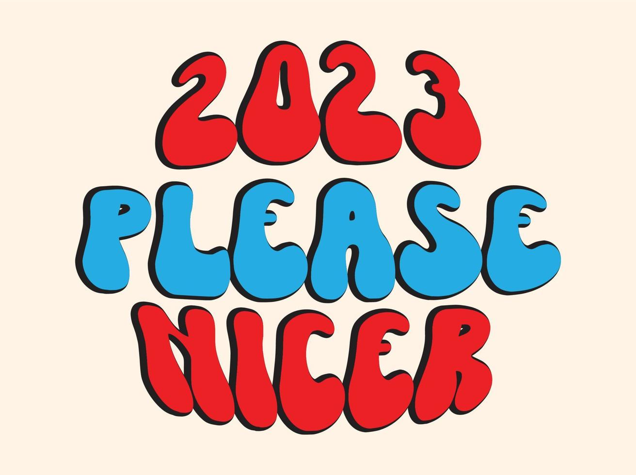 Happy new year 2023 t shirt design vector