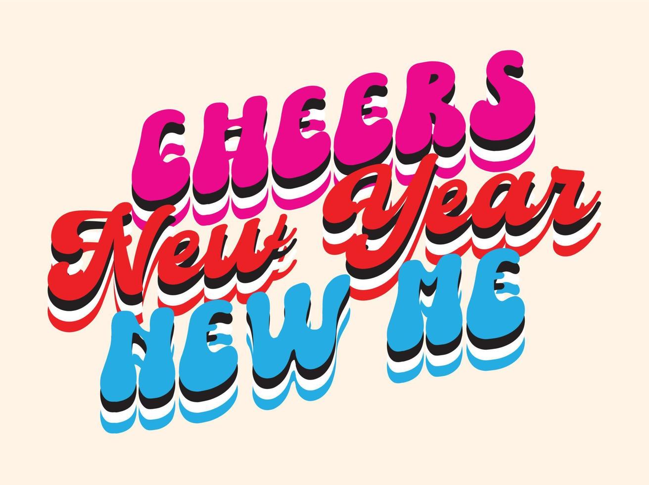 Happy new year 2023 t shirt design vector