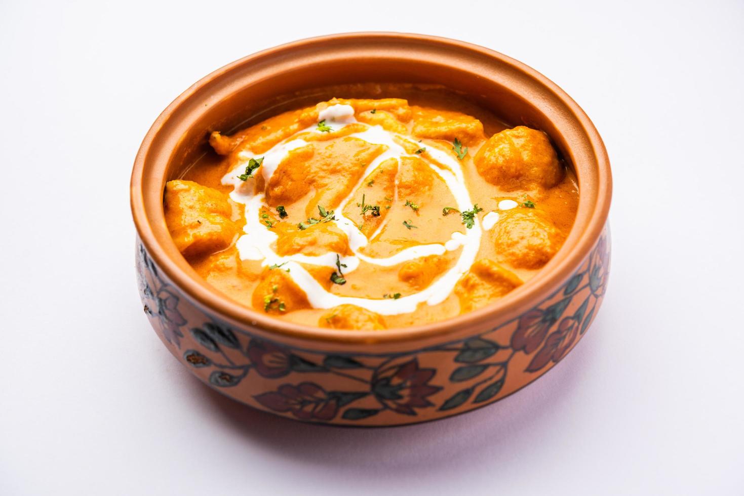 Tasty butter chicken curry or Murg Makhanwala or masala dish from Indian cuisine photo