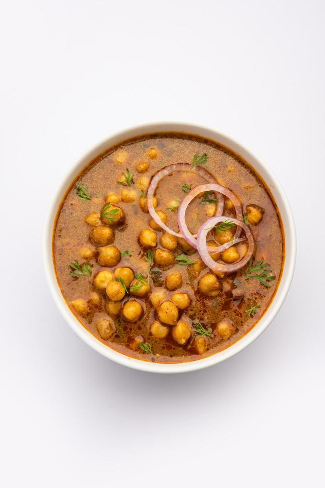 Punjabi Chana Masala or Chole Masala, is an authentic North Indian style curry made with chickpeas photo