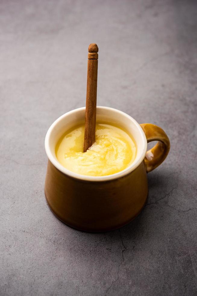 Pure Tup OR Desi Ghee also known as clarified liquid butter photo