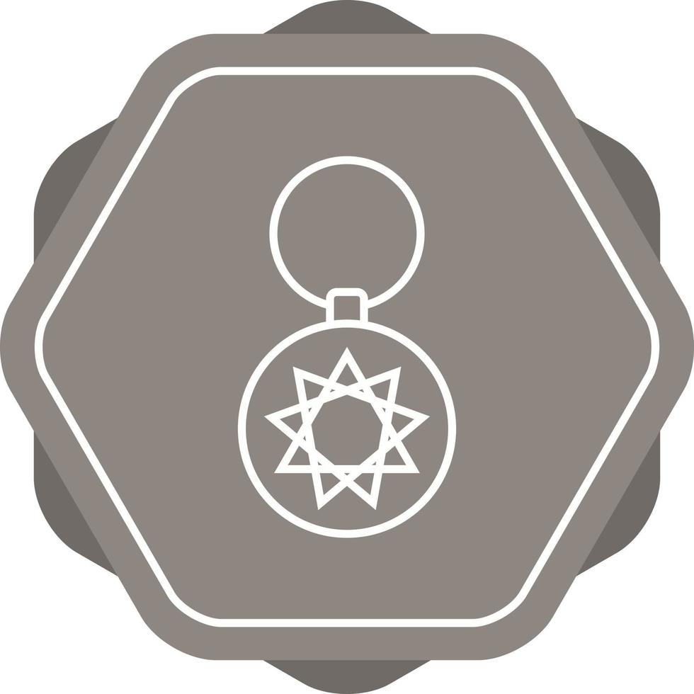 Unique Key Chain Vector Line Icon