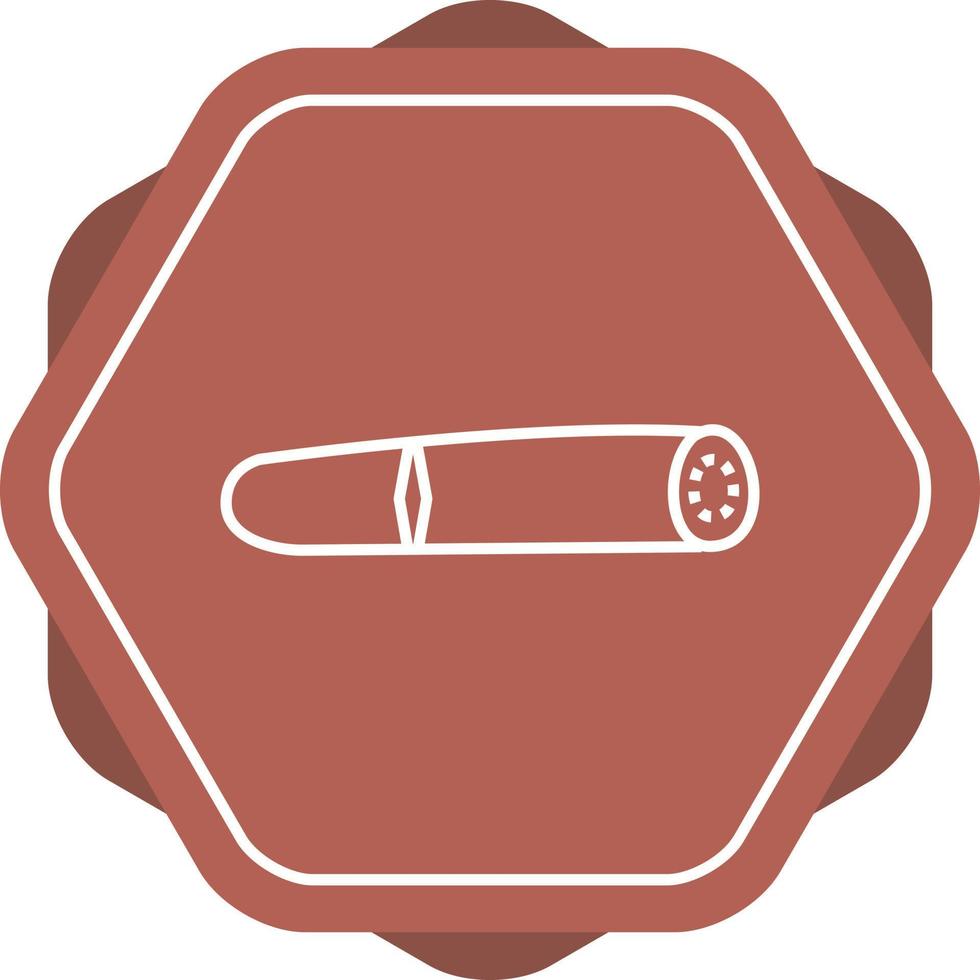 Unique Cigar Vector Line Icon