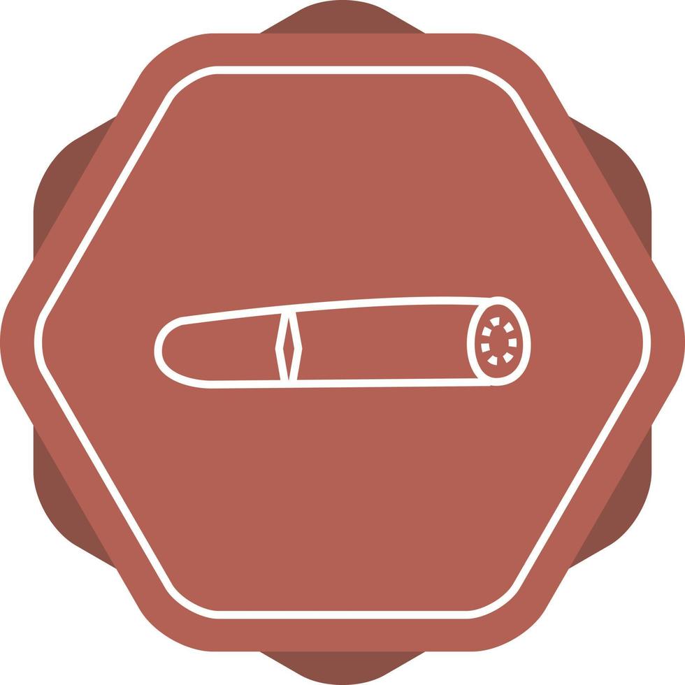 icono de línea de vector de cigarro único