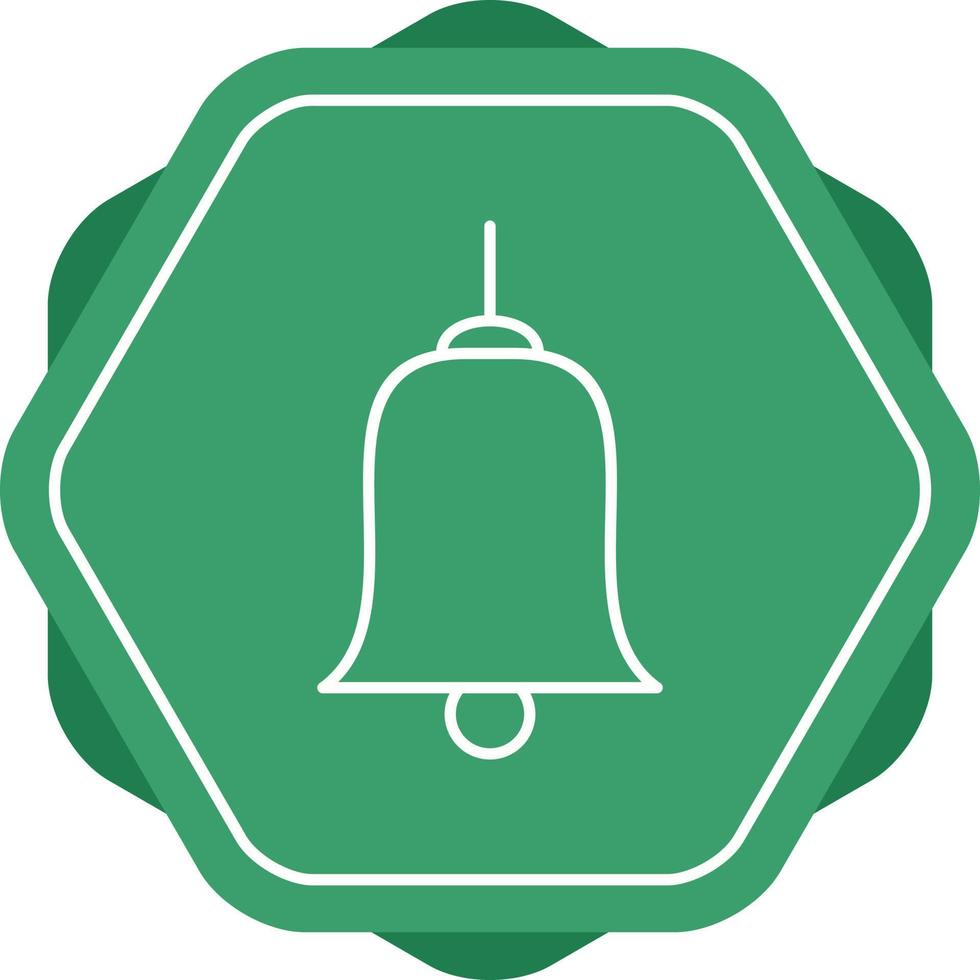 icono de línea de vector de campanas únicas