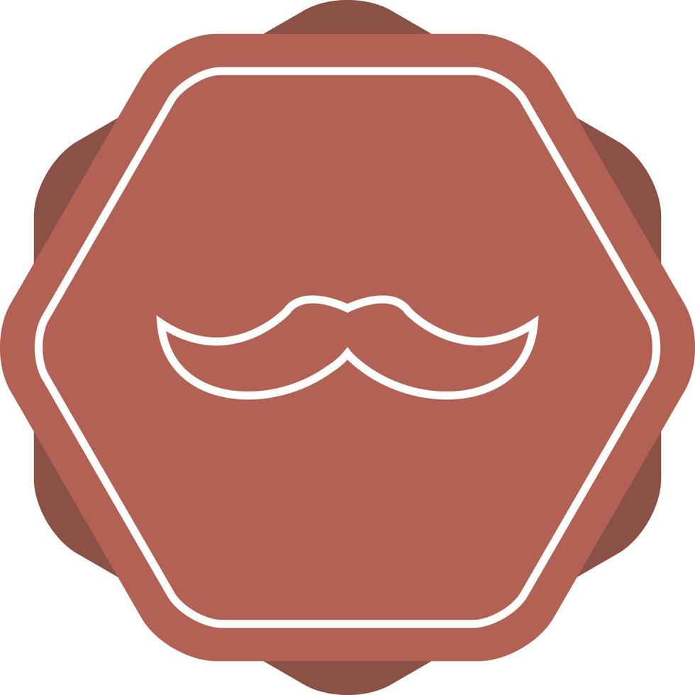 Unique Moustache Vector Line Icon