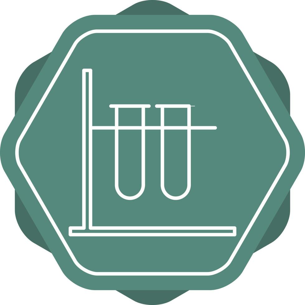 Unique Test Tubes Vector Line Icon
