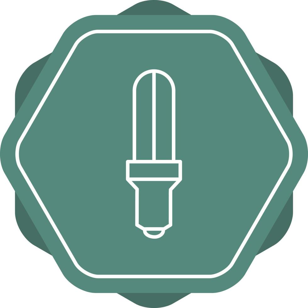 Unique Energy Saver Bulb Vector Line Icon