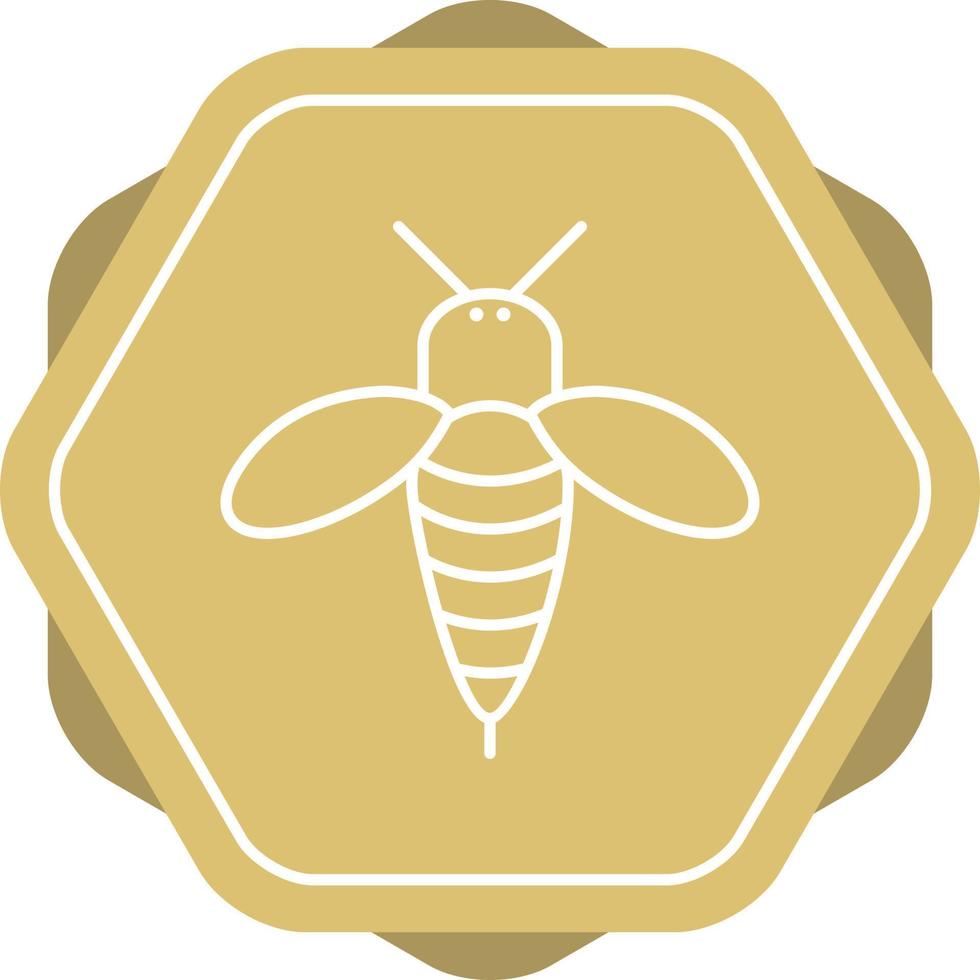 Unique Honey Bee Vector Line Icon