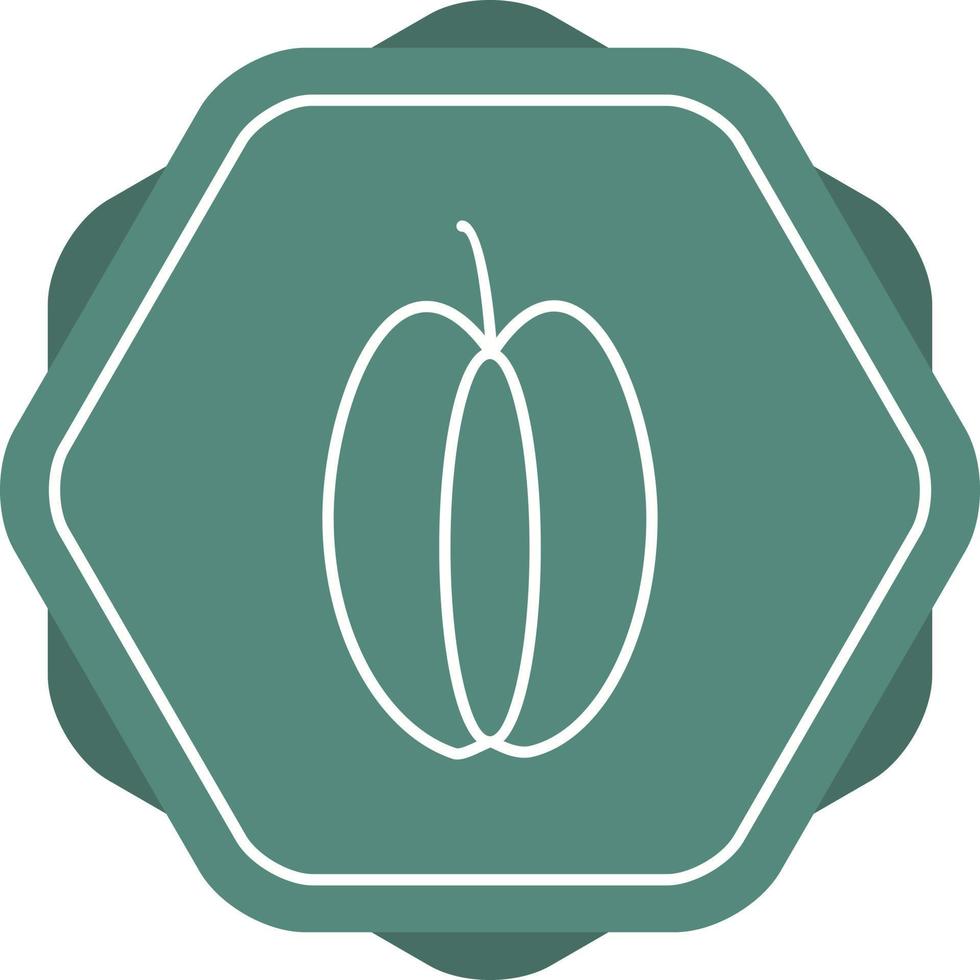 Unique Carambola Vector Line Icon