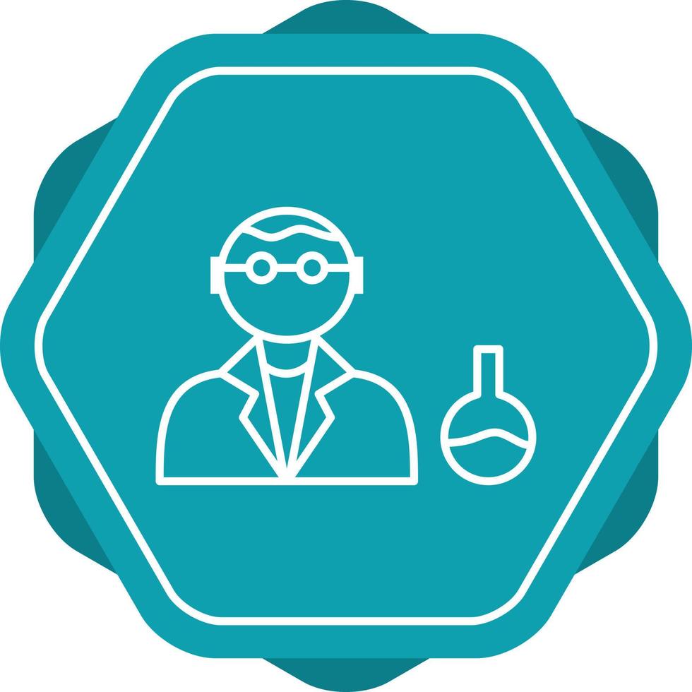 Unique Chemist Vector Line Icon