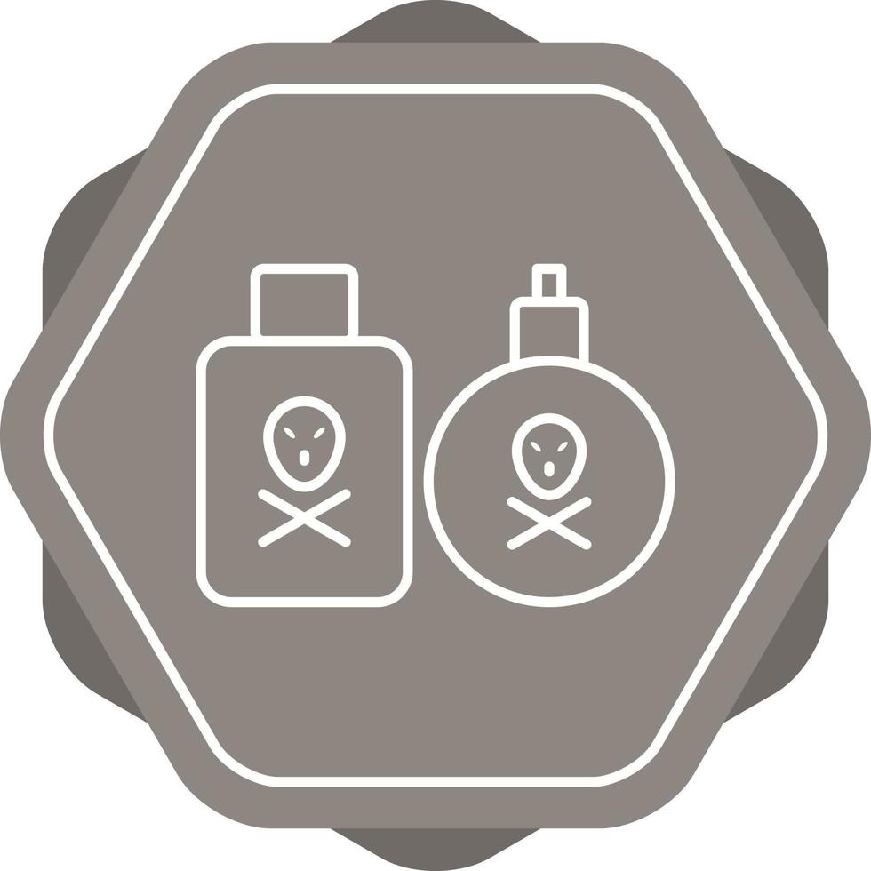 Unique Poisonous Chemical Vector Line Icon