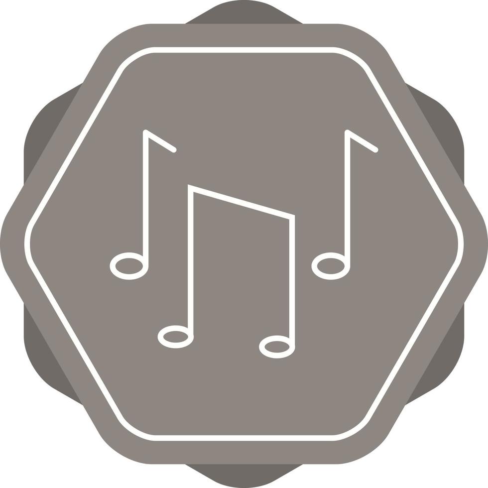 Unique Musical Notes Vector Line Icon