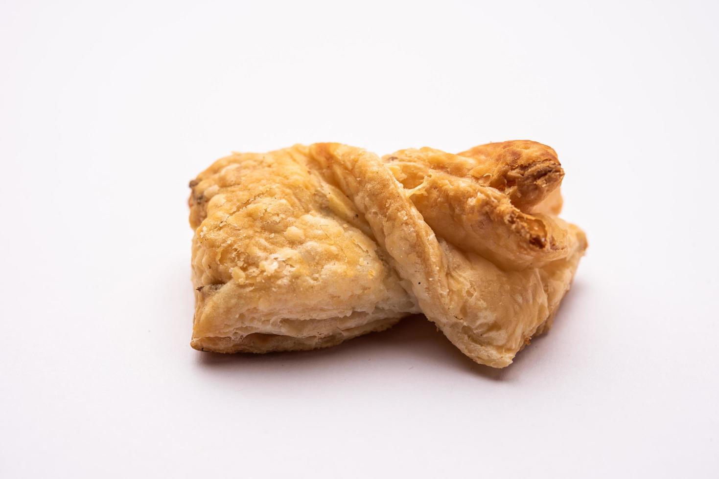 Khari puff biscuit or Kharee Puff pastry is an evergreen accompaniment with chai, Indian snack photo
