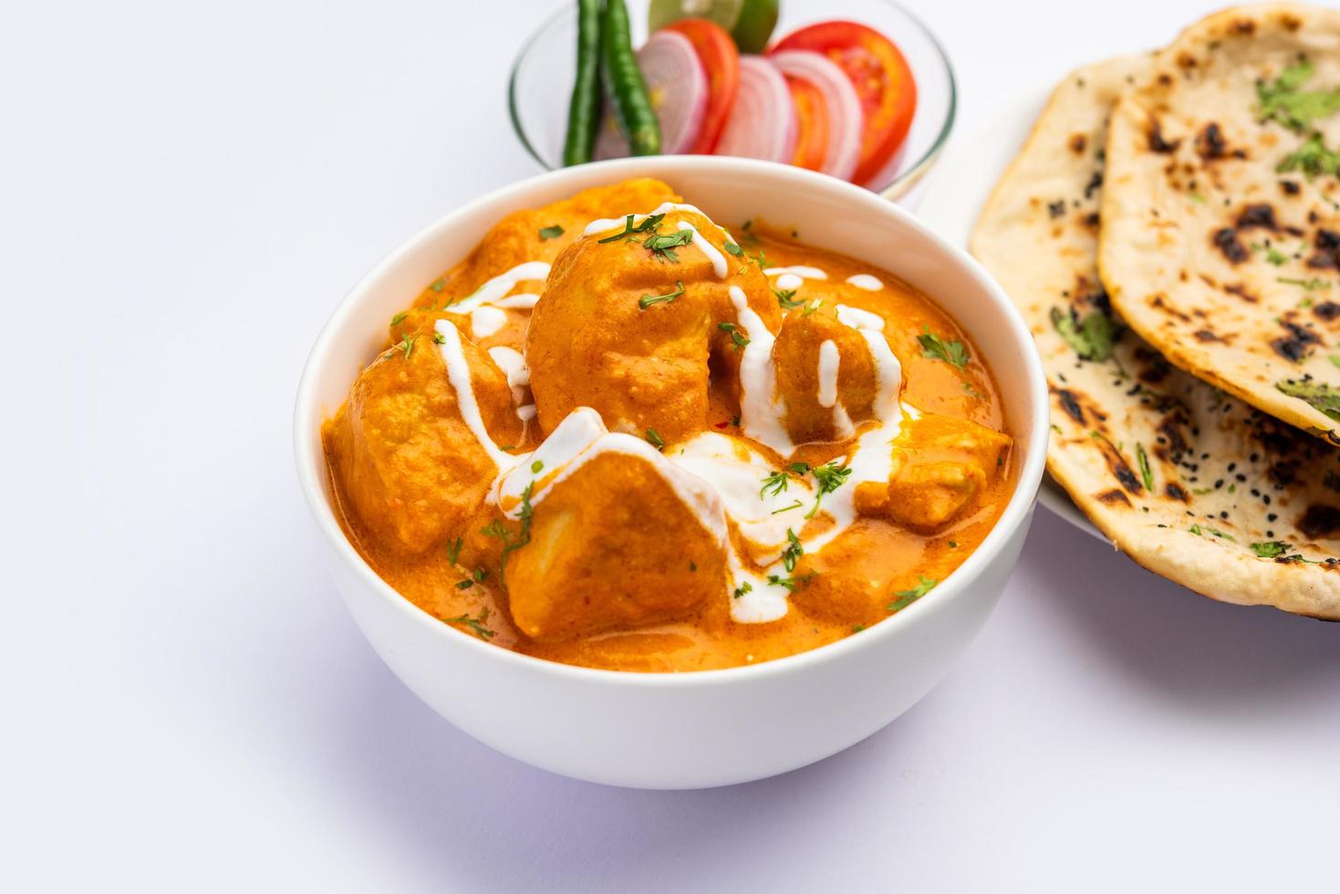 Tasty butter chicken curry or Murg Makhanwala or masala dish from Indian cuisine photo