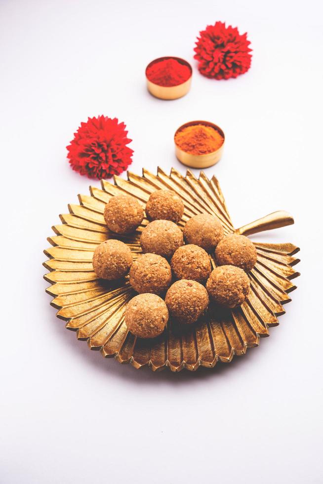 tilgul or til gul laddu photo