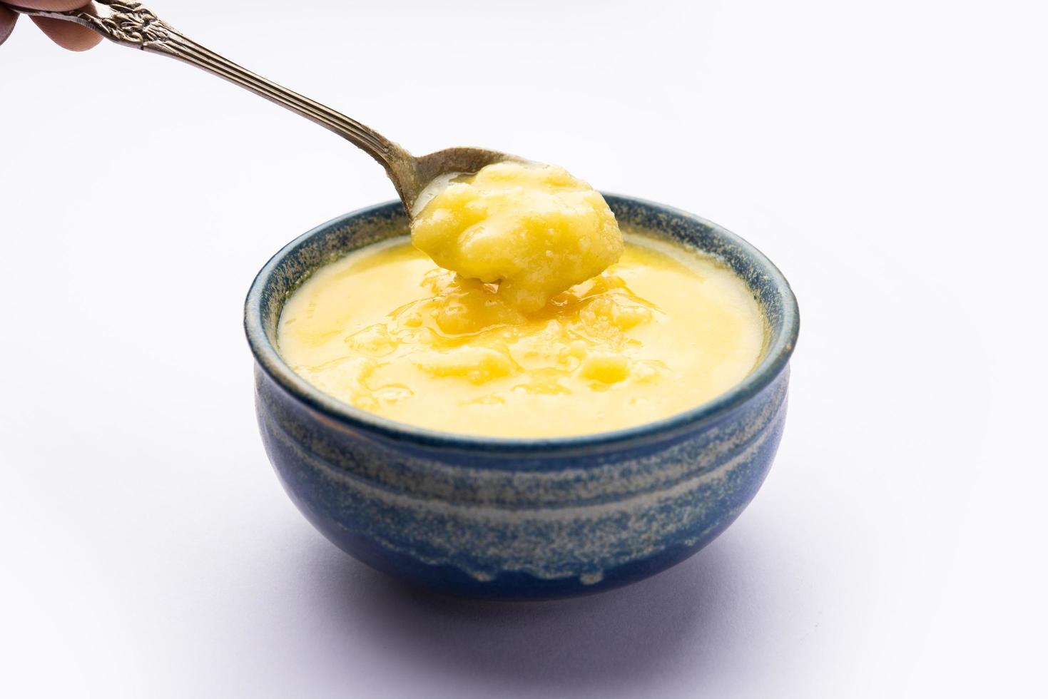 Pure Tup OR Desi Ghee also known as clarified liquid butter photo