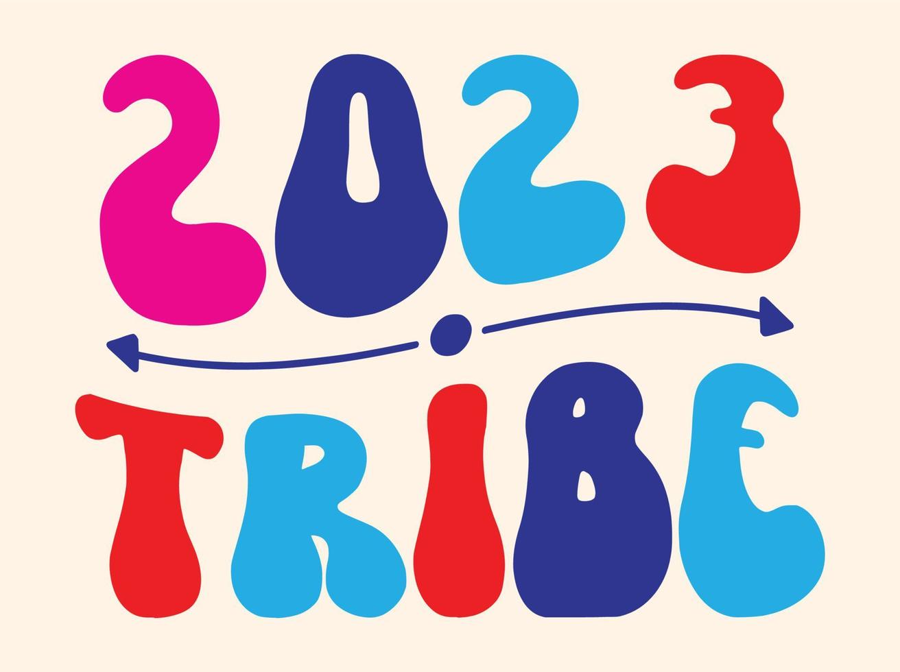 Happy new year 2023 t shirt design vector
