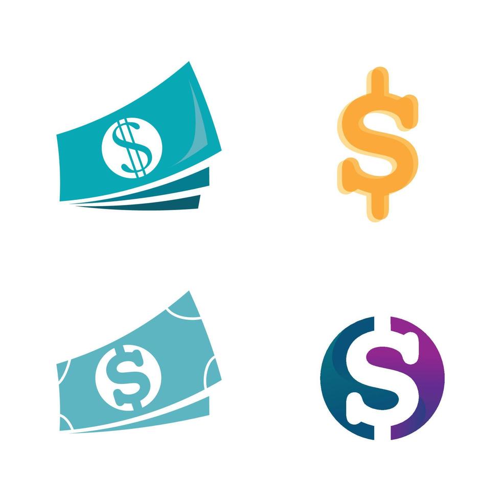 money logo and  icon design vector illustration