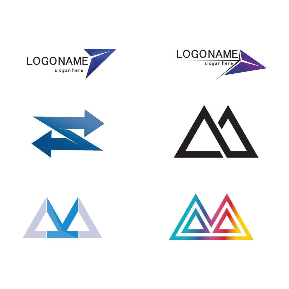 Arrow vector illustration icon set logo design
