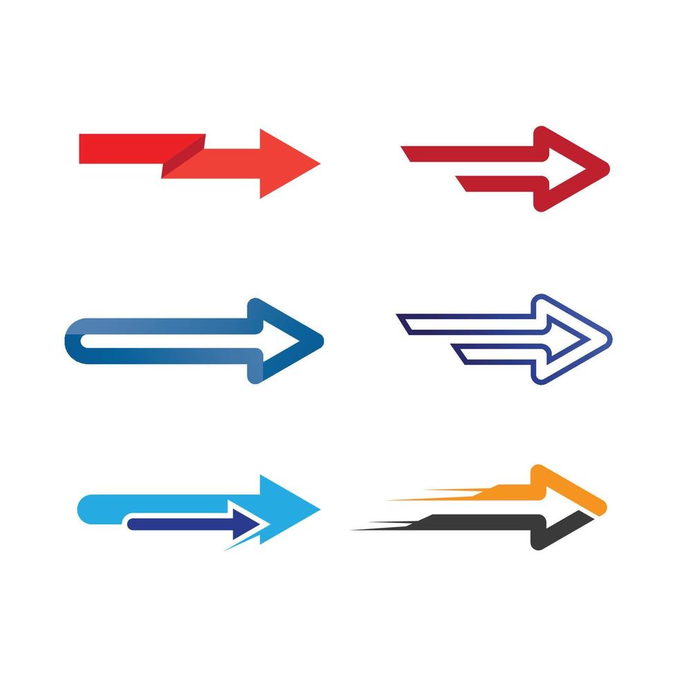 Arrow vector illustration icon set logo design