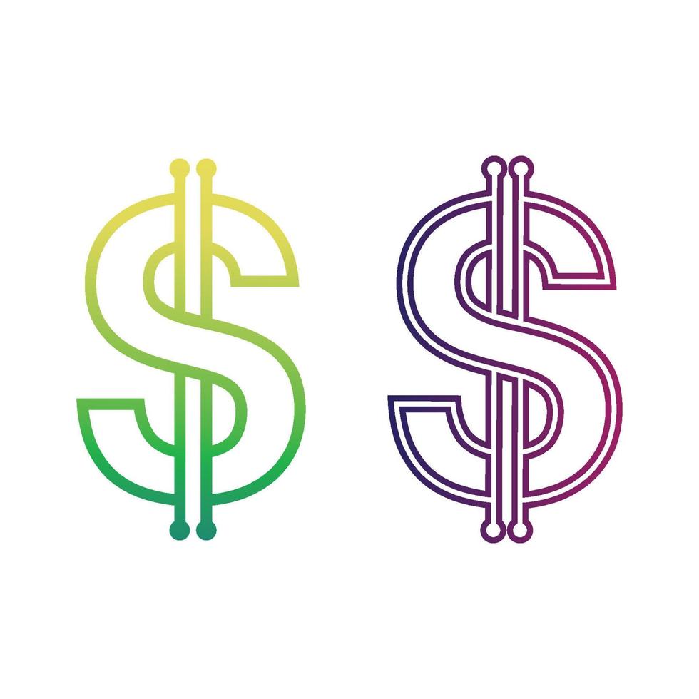 money logo and  icon design vector illustration