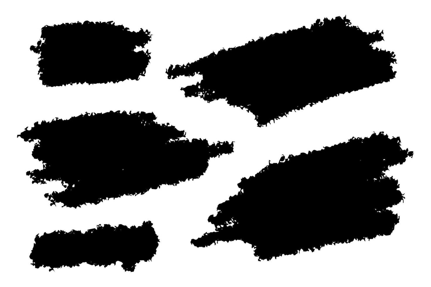 cepillos de angustia negros. textura grunge. pancarta de bienvenida. ilustración vectorial vector
