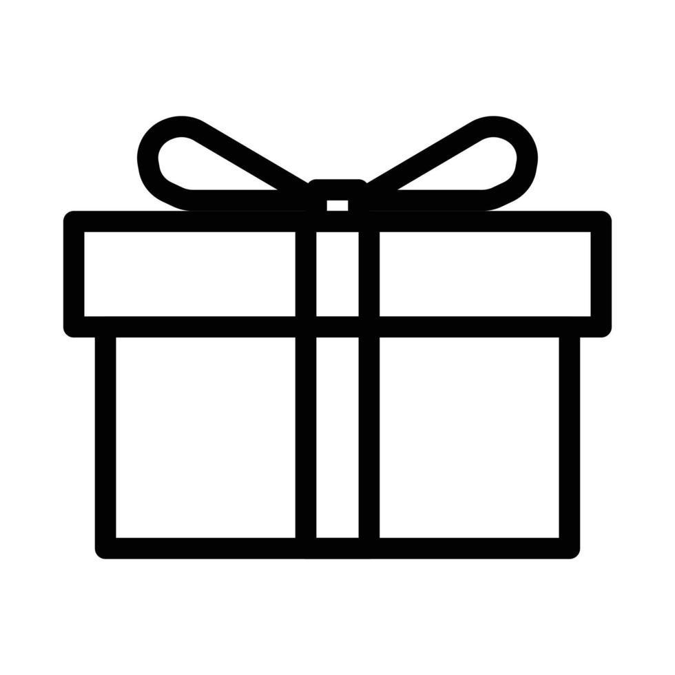 Gift box with ribbon icon. Simple element symbol for template design. Can be used for website and mobile application. Vector. vector