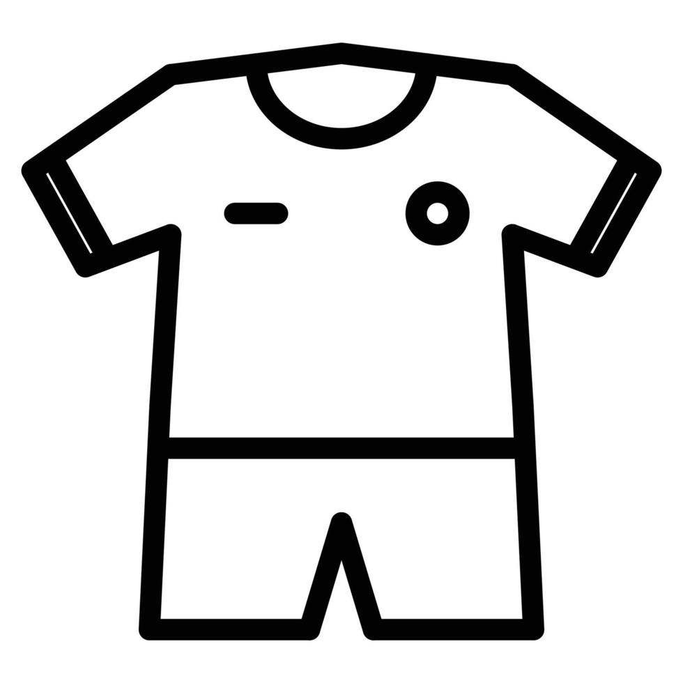 ícono de camiseta deportiva. signo abstracto y símbolo para el diseño de plantillas. vector. vector