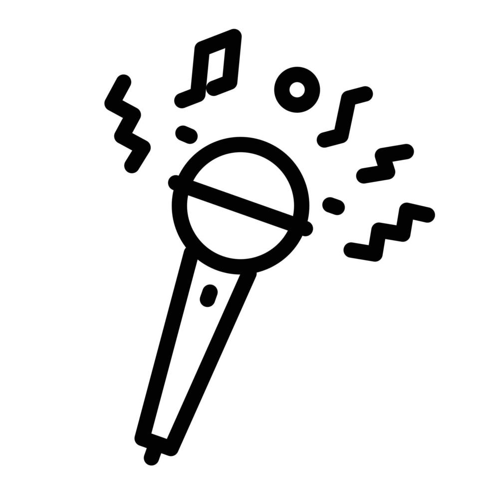 icono de karaoke. símbolo de elemento simple para el diseño de plantilla. se puede utilizar para el sitio web y la aplicación móvil. vector. vector