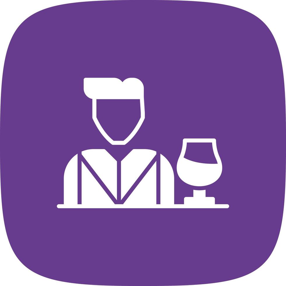 Bartender Creative Icon Design vector