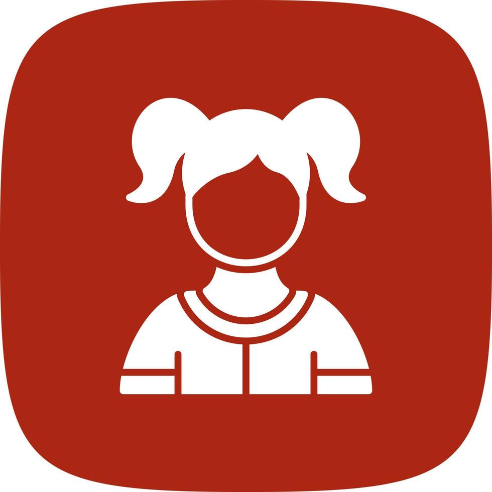 Girl Creative Icon Design vector