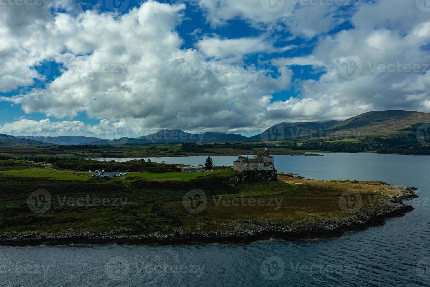 castillo duart, paisaje de mull island foto