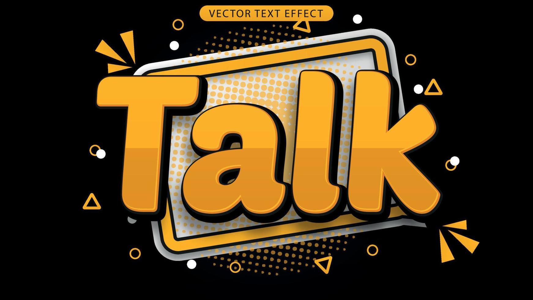 3D text talk vector file