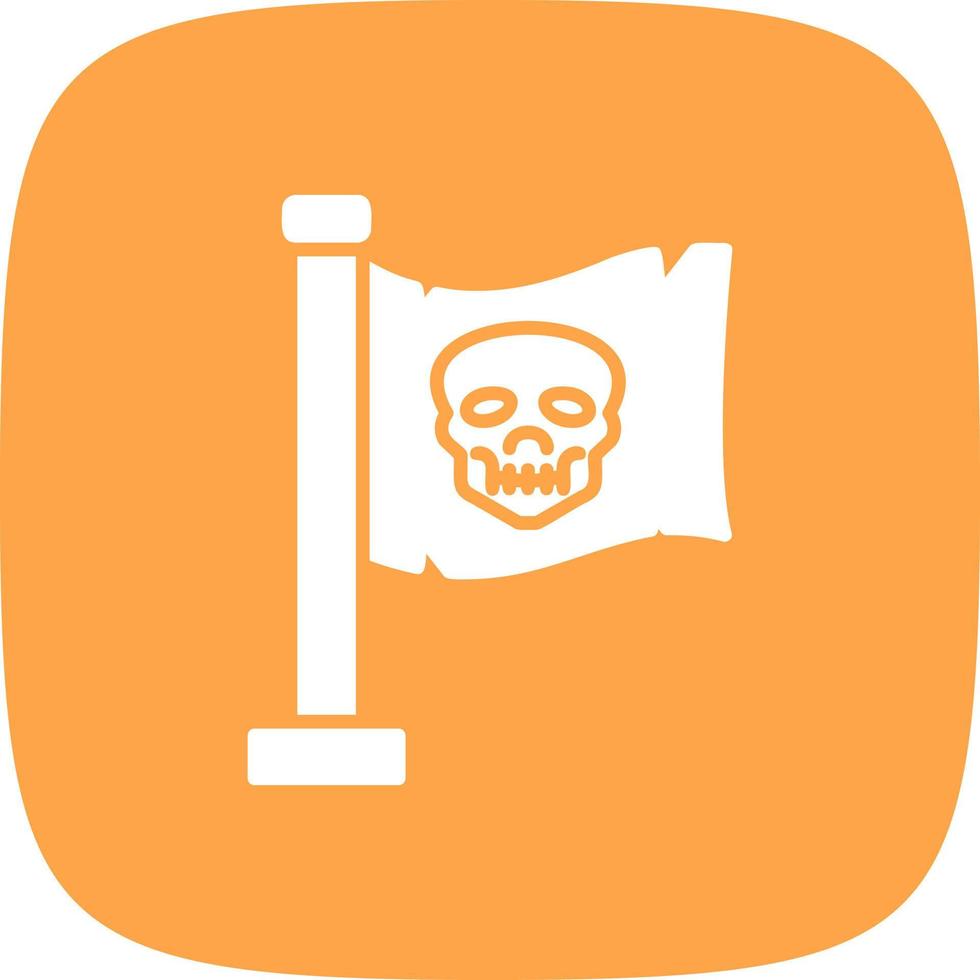 Pirates Flag Creative Icon Design vector