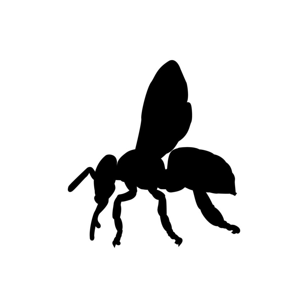 diseño de vector de silueta de abeja