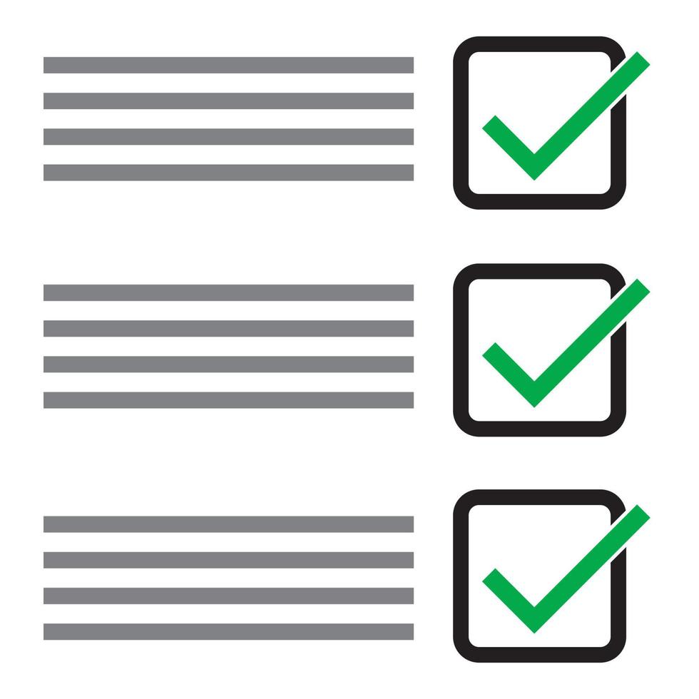 Inscription checklist vector design
