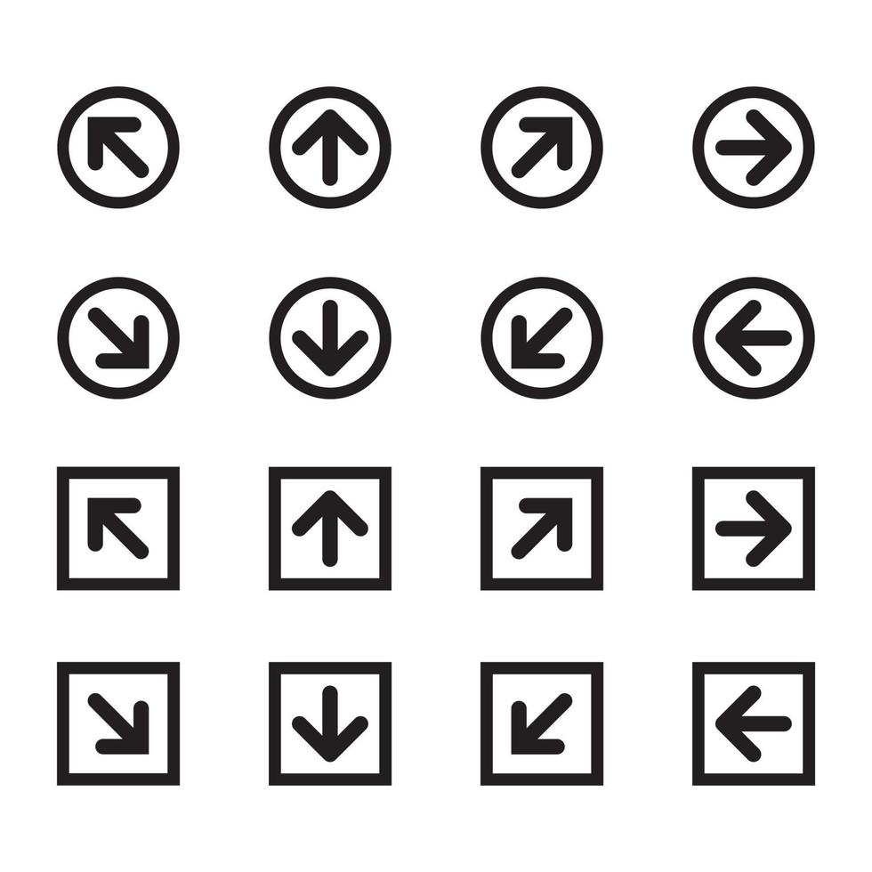 Multidirectional arrow icon vector design