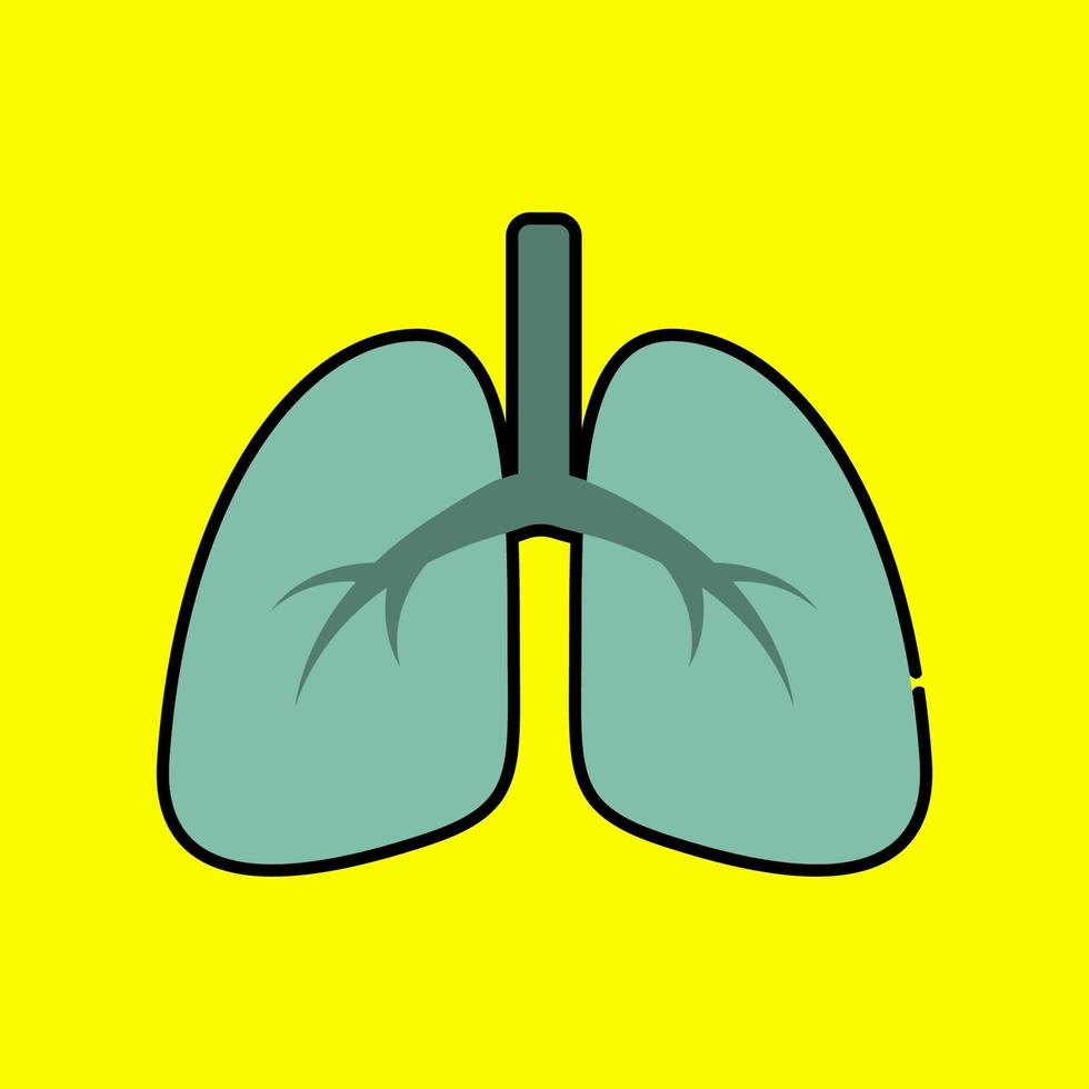 Lung illustration vector design