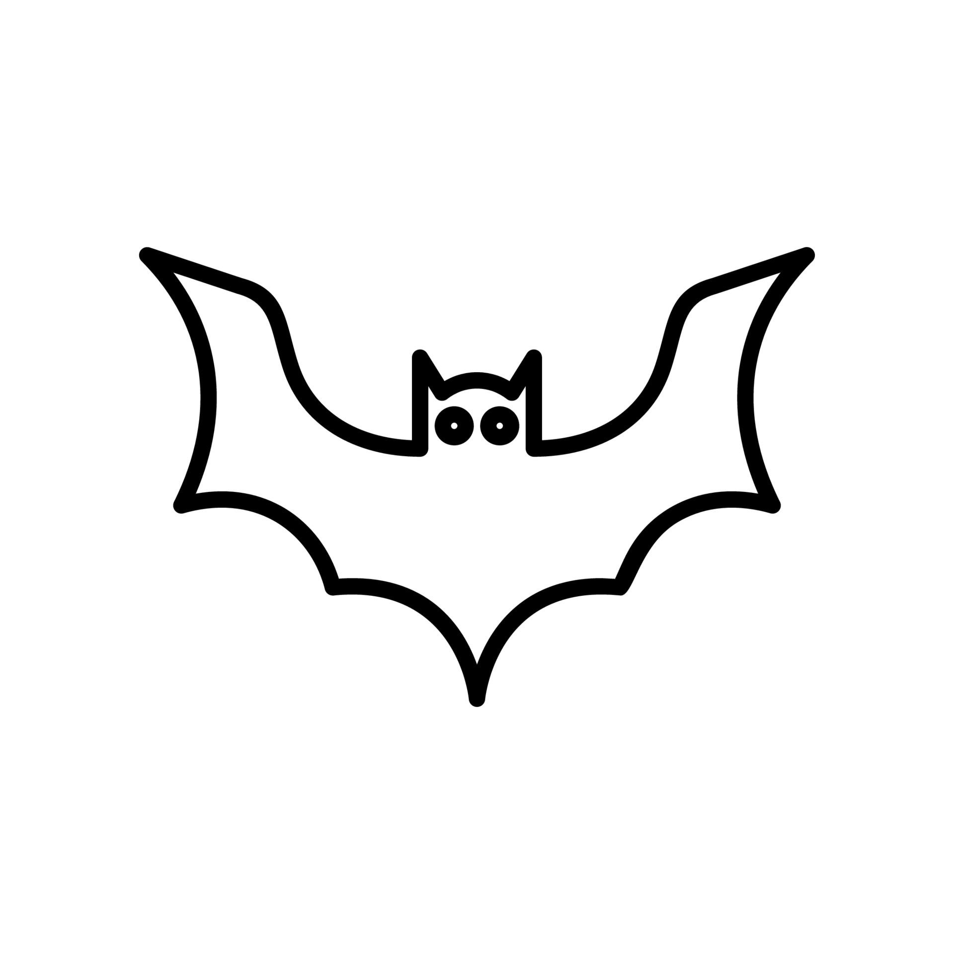 Bat vector design 15937394 Vector Art at Vecteezy